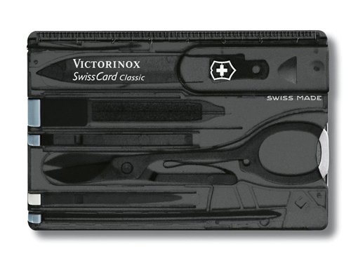 VICJSWCDONB Victorinox SwissCard Translucent Onyx Blister Pack