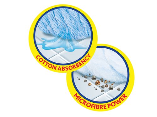 VIL SuperMocio Microfibre & Cotton Mop Head & Handle