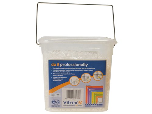 Vitrex Wall Tile Spacers 2.5mm (Pack 3000)