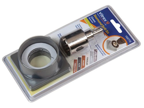VIT102772 Vitrex Diamond Tile Drill Self Adhesive Kit System 35mm