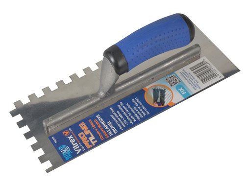 VIT102909 Vitrex Professional Stainless Steel Adhesive Trowel Square Notches 10mm
