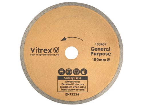 VIT103407 Vitrex Standard Diamond Blade 180mm