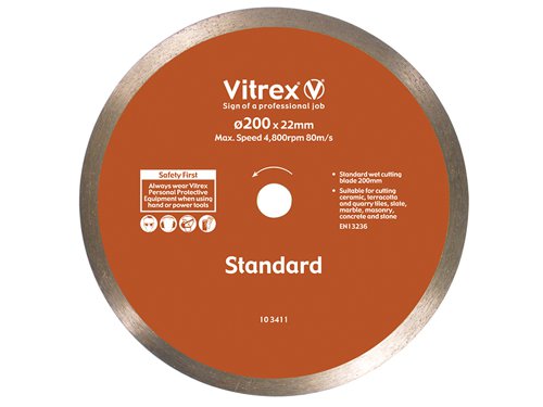 VIT103411 Vitrex Standard Diamond Blade 200mm