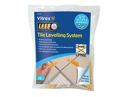 VITLASH30 Vitrex Lash Clips & Wedges (Pack 30)