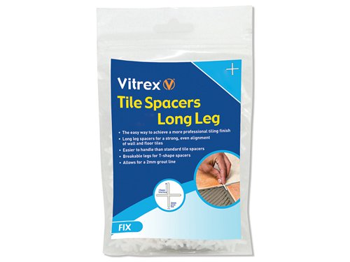Vitrex Long Leg Spacer 2mm (Pack 1500)