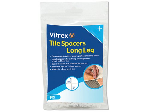 VITLLS22000 Vitrex Long Leg Spacer 2mm (Pack 2000)