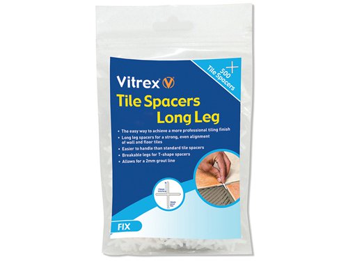 VITLLS4500 Vitrex Long Leg Spacer 4mm (Pack 500)
