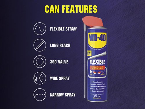 WD-40® WD?40® Multi-Use Flexible Straw 400ml (Case of 6)