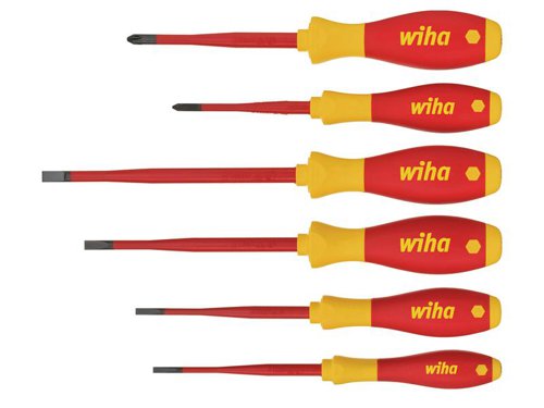 Wiha SoftFinish® electric slimFix SL/PH Screwdriver Set, 6 Piece