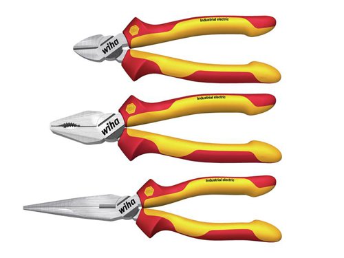 Wiha Industrial electric Pliers Set, 3 Piece