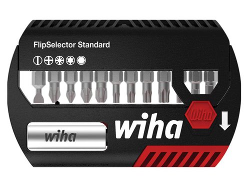 WHA39078 Wiha FlipSelector Bit Set, 13 Piece