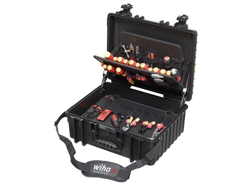 WHA40523 Wiha Competence XL electrician Tool Kit, 82 Piece (inc. Case)