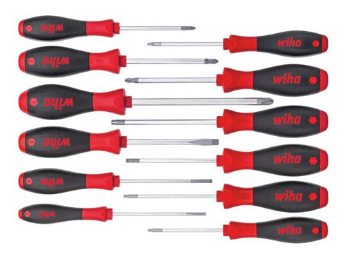 Wiha SoftFinish® Screwdriver Set, 12 Piece