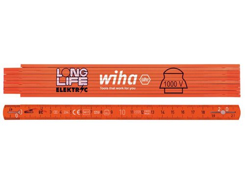 Wiha Longlife® Electrician's Folding Ruler 2m