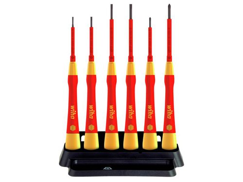 Wiha PicoFinish® SL/PH Fine VDE Screwdriver Set, 7 Piece