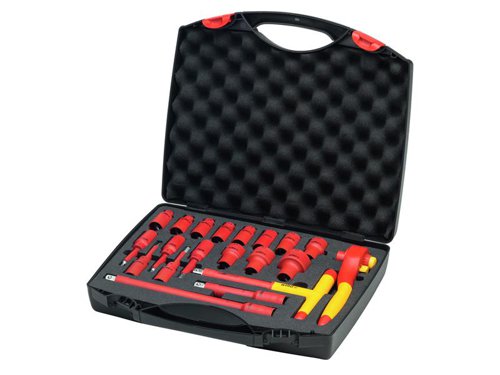 WHA Insulated 1/2in Ratchet Wrench Set, 21 Piece (inc. Case)