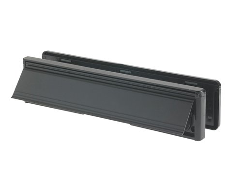 This universal-fit letterplate from Yale provides an excellent external weather seal and an internal draught seal to protect the home from the outside elements. Internal brushes reduce heat loss and an external foam seal prevents weather ingress. Its sleeve width of 254mm ensures that it can take full A4 size post without bending - a common problem for other letterplates. Internal and external thumb handles make it easy to open the flaps and it's fully sprung flaps have high endurance (tested to 40,000 cycles). The external flap is designed to open 147° for generous posting access.Supplied with a 40/40 adjustable sleeve set for door thicknesses of 38-78mm.Suitable for Timber, PVCu and Composite doors.Available in six different colours. Supplied in a visi-pack.The Yale YALLP440606C Letter Plate has the following specifications:Colour: Black.