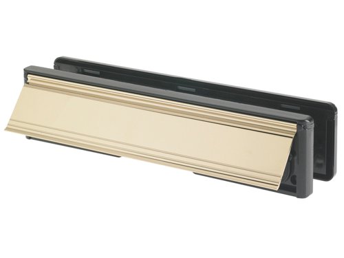 This universal-fit letterplate from Yale provides an excellent external weather seal and an internal draught seal to protect the home from the outside elements. Internal brushes reduce heat loss and an external foam seal prevents weather ingress. Its sleeve width of 254mm ensures that it can take full A4 size post without bending - a common problem for other letterplates. Internal and external thumb handles make it easy to open the flaps and it's fully sprung flaps have high endurance (tested to 40,000 cycles). The external flap is designed to open 147° for generous posting access.Supplied with a 40/40 adjustable sleeve set for door thicknesses of 38-78mm.Suitable for Timber, PVCu and Composite doors.Available in six different colours. Supplied in a visi-pack.The Yale YALLP440632C Letter Plate has the following specifications:Colour: PVD Gold.