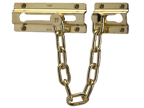 The Yale P1037 range of door chains are ideal to help identify a caller before the door is fully released, the Yale locks are simple to install and is a most welcomed surface fitted security accessory, the door chains can be fitted in minutes and will give you peace of mind and added extra security.Finish: Brass2 year guarantee
