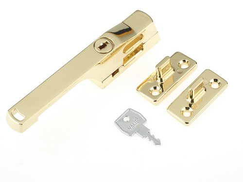 YALP115PB Yale Locks P115PB Lockable Window Handle Polished Brass Finish