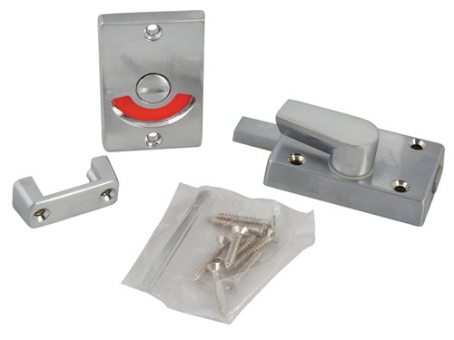 YALP127SC Yale Locks Indicator Bolt for Bathrooms or W.C Doors Satin Chrome P127