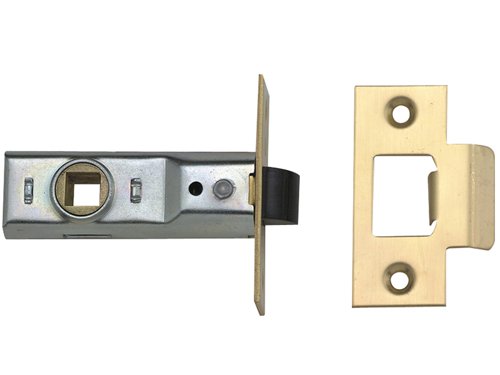 YAL3PM888PB2 Yale Locks M888 Tubular Mortice Latch 64mm 2.5 in Polished Brass Pack of 3