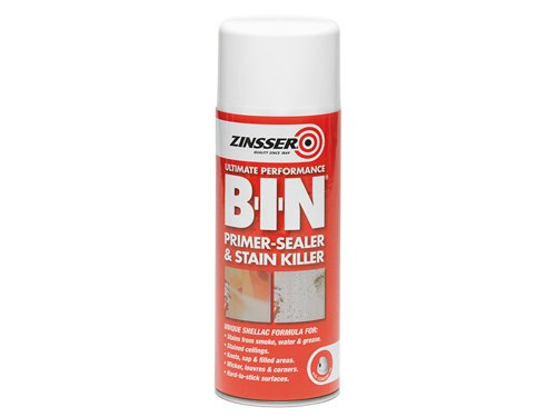 Zinsser B.I.N® Primer, Sealer & Stain Killer Aerosol White 400ml