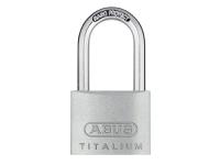 ABUS Mechanical 64TI/40mm TITALIUM™ Padlock 40mm Long Shackle Keyed Alike KA6411