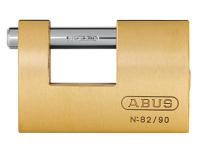 ABUS Mechanical 82/90mm Monoblock Brass Shutter Padlock Keyed Alike 8521