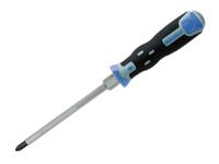 Bahco Tekno+ Through Shank Screwdriver Pozi Tip PZ2 x 125mm