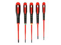 Bahco BE-9871SL ERGOâ„¢ Slim VDE Insulated Screwdriver Set, 5 Piece