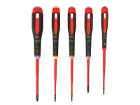 Bahco BE-9872SL ERGOâ„¢ VDE Insulated Screwdriver Set, 5 Piece
