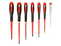 Bahco BE-9887S ERGOâ„¢ VDE Insulated Screwdriver Set, 7 Piece