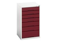 Bott Verso 7 Drawer Cabinet 525 x 900mm Crimson Red