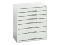 Bott Verso 7 Drawer Cabinet 800 x 900mm Light Grey