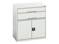 Bott Verso 2 Drawer + Cupboard 900 x 800mm Light Grey