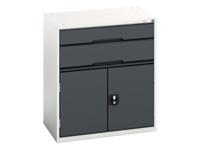 Bott Verso 2 Drawer + Cupboard 900 x 800mm Anthracite Grey