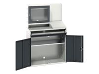 Bott Verso Computer Cupboard 1050 x 550 x 1650mm Anthracite Grey