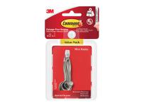 Commandâ„¢ White Mini Hooks Value Pack (Pack 18)