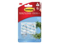Commandâ„¢ Clear Hooks with Clear Strips, Medium (Pack 2)