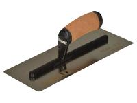 DEWALT Drywall 0.5mm FLEX Stainless Steel Curved Trowel, Leather Handle 12in