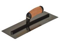 DEWALT Drywall 0.5mm FLEX Stainless Steel Curved Trowel, Leather Handle 14in