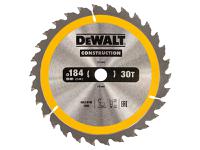 DEWALT Portable Construction Circular Saw Blade 184 x 16mm x 30T