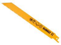 DEWALT Bi-Metal Reciprocating Blade for Plastic & Pipes 203mm (Pack 5)