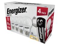 Energizer® LED ES (E27) Opal GLS Non-Dimmable Bulb, Warm White 806 lm 8.2W (Pack 4)