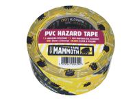 Everbuild Sika PVC Hazard Tape Black / Yellow 50mm x 33m