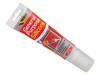 Everbuild Sika General Purpose Easi Squeeze Silicone Sealant White 80ml