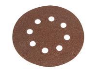 Faithfull Hook & Loop Sanding Disc DID3 Holed 125mm Coarse (Pack 5)