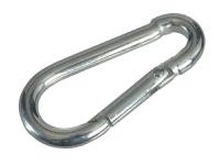 Faithfull Fire Brigade Snap Hook 4mm Zinc Plated (Pack 4)