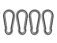 Faithfull Fire Brigade Snap Hook 6mm Zinc Plated (Pack 4)
